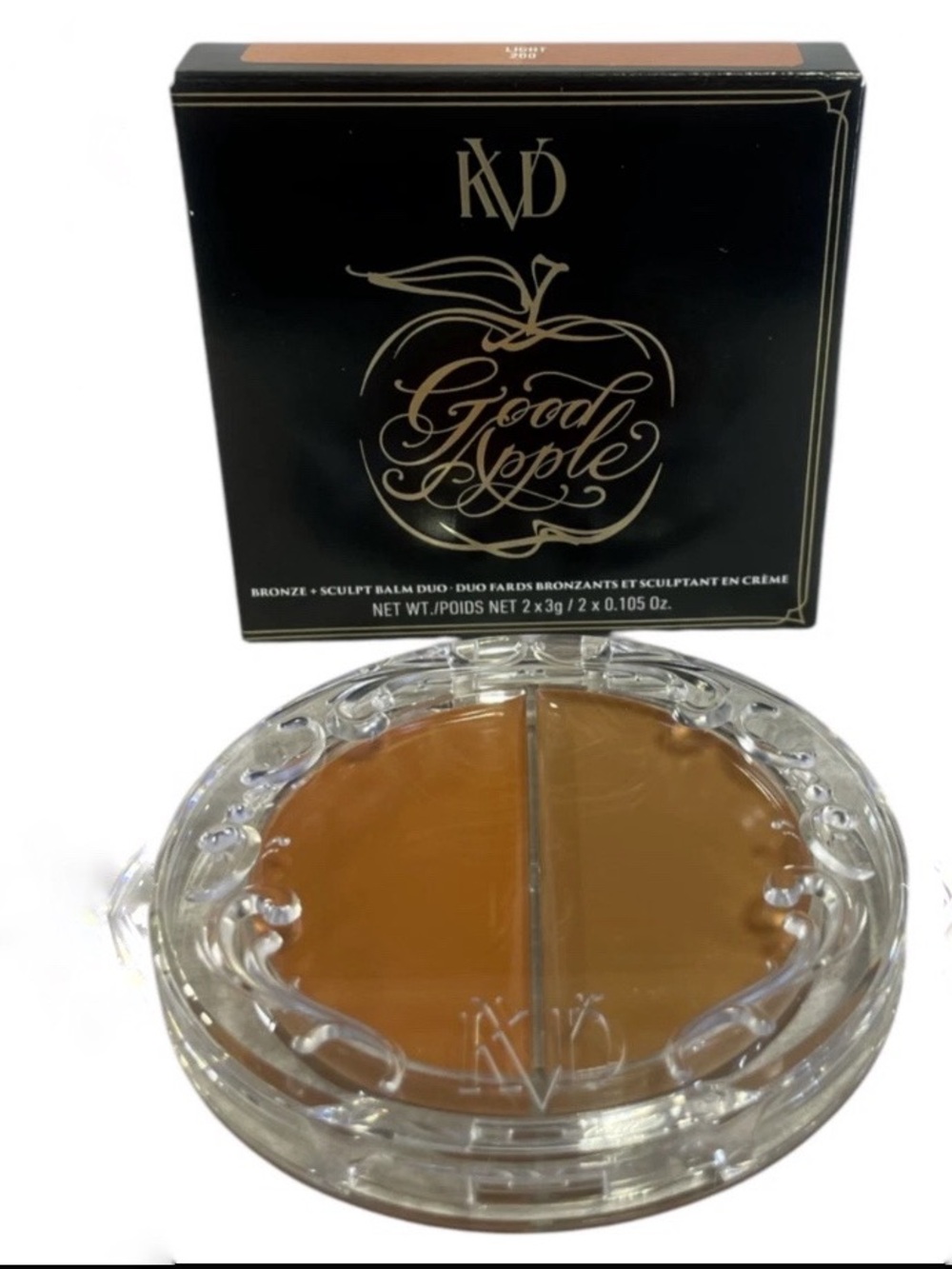 KVD Good Apple Bronze + Sculpt Balm Duo (2x3g/0.105oz) “Light 200” NEW VEGAN